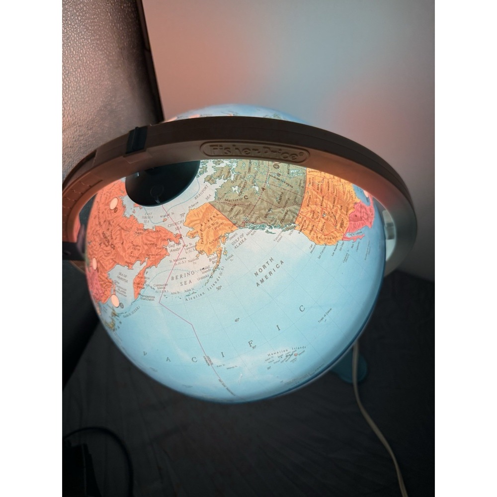 Fisher Price Discovery Globe Earth Educational Lights Up TESTED Vintage Fun 🤩 - Picture 12 of 16